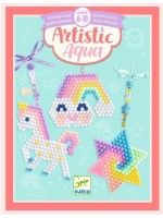 Творчески комплект Djeco Artistic Aqua - Направи си сам талисмани с мъниста, Дъга