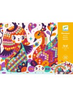 Творчески комплект Djeco - Мозайка кокеши