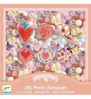 Творчески комплект Djeco - Направи си сам бижу Fancy Beads Hear 
