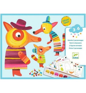Творчески комплект Djeco - The Fox Family