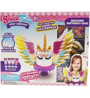 Творчески комплект Felyx Toys Snack Tastic - Декоративни вкусотии, торта за рожден ден, Еднорог Творчески комплект Felyx Toys Snack Tastic - Декоративни вкусотии, торта за рожден ден, Еднорог