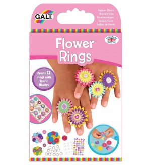 Творчески комплект Galt Toys – Направи сама пръстени, цветя