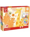 Творчески комплект Hape International - Книжка, пастели и стикери