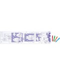 Творчески комплект Hape International - Ролка за оцветяване, замък