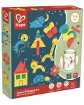 Творчески комплект Hape International - Цветове и форми, 179 части