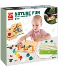 Творчески комплект Hape Nature Fun - Нарисувай сам сухи цветя, 29 части