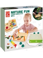 Творчески комплект Hape Nature Fun - Нарисувай сам сухи цветя, 29 части