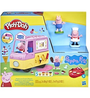 Творчески комплект Hasbro Play-Doh - Камионът за сладолед на Peppa Pig  Творчески комплект Hasbro Play-Doh - Камионът за сладолед на Peppa Pig