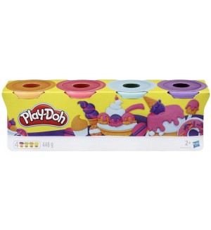 Творчески комплект Hasbro Play-Doh - Пластелин, 4 броя