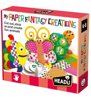 Творчески комплект Headu - Животни от хартия
