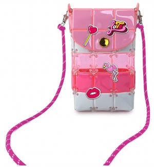Творчески комплект Kidz World Studio Bags - Направи си сам чанта за телефон, розова