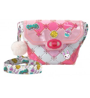 Творчески комплект Kidz World Studio Bags - Направи си сам ежедневна чанта, розова