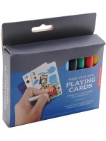 Творчески комплект Kikkerland - Оцвети и създай свои карти за игра