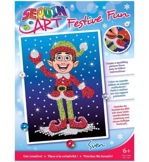 Творчески комплект KSG Crafts - Изкуство с пайети, Елфът Свен
