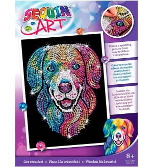 Творчески комплект KSG Crafts - Изкуство с пайети, Лабрадор Ретривър