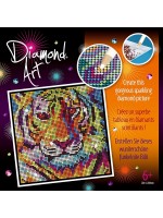 Творчески комплект KSG Crafts - Рисуване с диаманти, Тигър