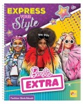 Творчески комплект Lisciani Giochi - Barbie, книга за оцветяване и декориране на модели