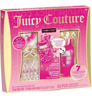 Творчески комплект Make it Real Juicy Couture - Декорирай сам своя гланц за устни, 53 части