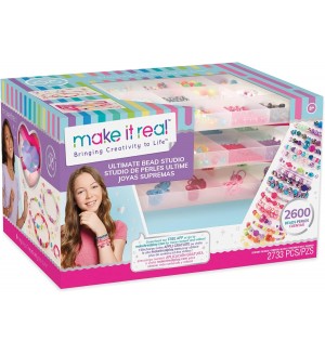 Творчески комплект Make it Real - Направи си гривни, с кутия за съхранение