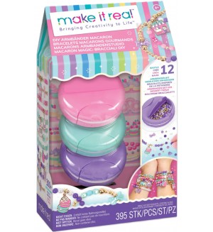 Творчески комплект Make It Real - Направи си гривни със сладки талисмани, 395 части Творчески комплект Make It Real - Направи си гривни със сладки талисмани, 395 части