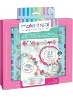 Творчески комплект Make it Real - Направи си розови гривни с висулки