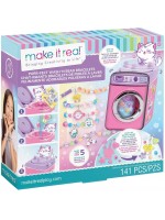 Творчески комплект Make it Real - Wash and Bead, направи сам гривни, 141 части