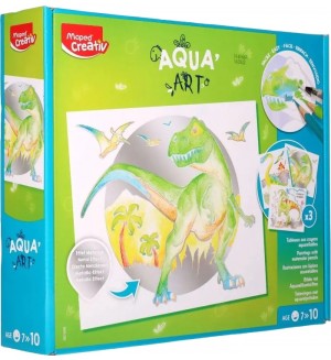 Творчески комплект Maped Creativ - Aqua Art, динозаври