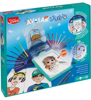 Творчески комплект Maped Creativ - Avatar Studio, създай и оцвети аватар