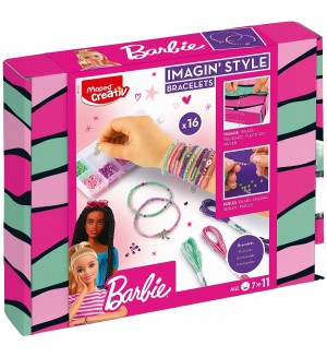 Творчески комплект Maped Creativ - Barbie, гривни