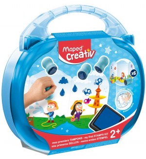 Творчески комплект Maped Creativ Early Age - Моят първи комплект с печати, 13 части 