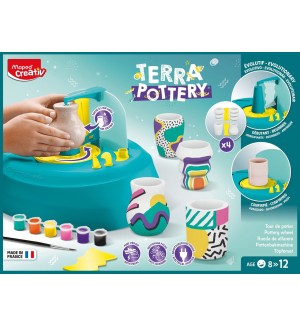 Творчески комплект Maped Creativ - Грънчарско колело