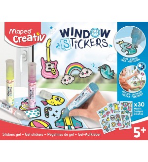 Творчески комплект Maped Creativ - Направи си сам гел стикери за стъкло