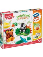 Творчески комплект Maped Modeling Friends - Тигър и зебра