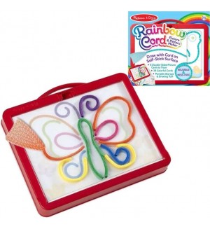 Творчески комплект Melissa and Doug - Рисувай с корда, Дъга