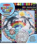 Творчески комплект Melissa and Doug - Витражи, делфини