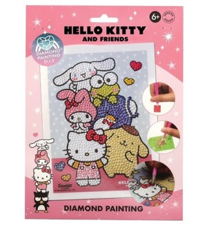 Творчески комплект Micki - Диамантена мозайка Hello Kitty and friends