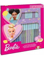 Комплект флумастери Multiprint Barbie - 18 броя, с 2 печата