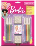 Комплект флумастери Multiprint Barbie - 8 броя, с 2 печата