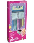 Комплект флумастери Multiprint Barbie - 9 броя, с 2 печата