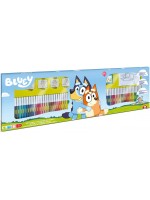 Комплект флумастери Multiprint Bluey - 60 броя, с 4 печата