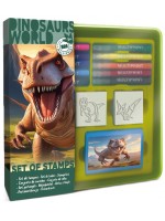 Комплект печати Multiprint Dinosaurs World - 4 боря, с 10 флумастера
