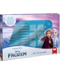Комплект флумастери Multiprint Frozen - 12 броя, с 7 печата