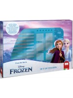 Комплект флумастери Multiprint Frozen - 12 броя, с 7 печата