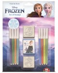 Комплект флумастери Multiprint Frozen - 8 броя, с 2 печата