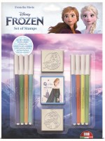 Комплект флумастери Multiprint Frozen - 8 броя, с 2 печата