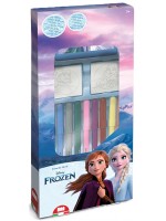 Комплект флумастери Multiprint Frozen - 9 броя, с 2 печата