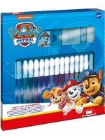 Комплект флумастери Multiprint Paw Patrol - 18 броя, с 2 печата