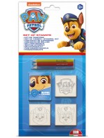Комплект моливи Multiprint Paw Patrol - 3 броя, с 3 печата, син