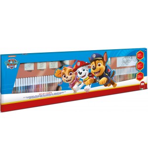Комплект флумастери Multiprint Paw Patrol - 60 броя, с 4 печата