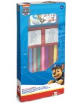 Комплект флумастери Multiprint Paw Patrol - 9 броя, с 2 печата